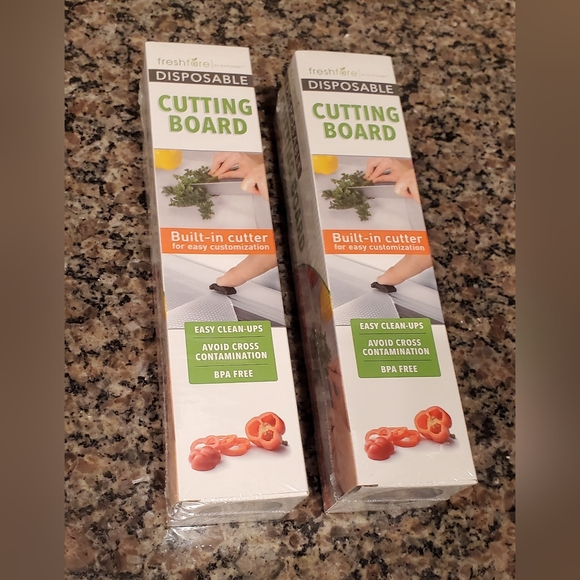 Evriholder Kitchen 2 Pack Disposable Cutting Boards W Builtin Cutter Poshmark
